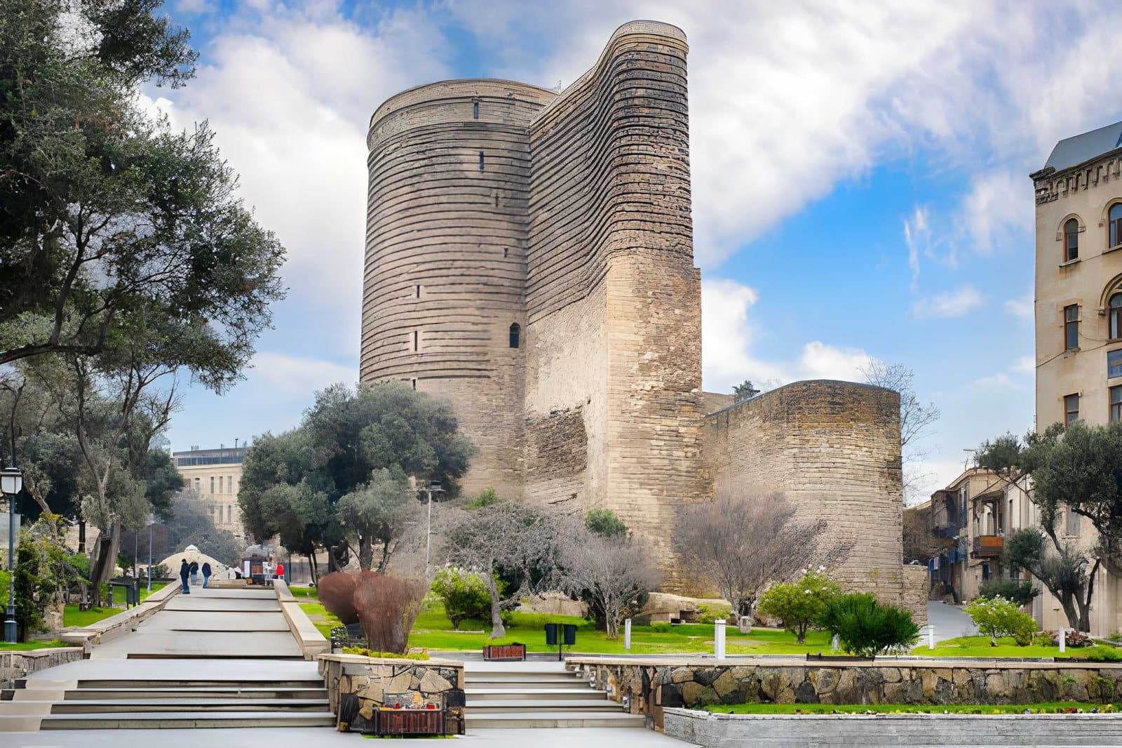 The Maiden Tower under a spring sky